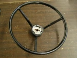 Nos Oem Ford 1959 Fairlane Steering Wheel W/ Horn Button Emblem Ornament. Fixed Price $269.00.