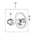 Genuine Mopar Steering Wheel Back Cover 1VR71JXWAA. Fixed Price $43.18.