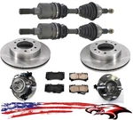 Front Axles Rotors Brake Pads Wheel Hub Bearings For Hummer 06-10 H3T 09-10. Fixed Price $642.00.