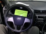 Accent 2016 Steering Wheel 1717883. Fixed Price $99.99.