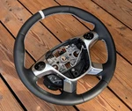 New Leather Steering Wheel Ford Transit Custom MK8 2014- Cruise White. Fixed Price $499.00.
