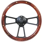 New World Motoring Wood Steering Wheel & Black Billet 14" Kit For 1960 .... Fixed Price $215.99.