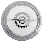 1953-60 Ford F-series Truck; Horn Button; Stainless Steel With White Paint. Fixed Price $54.99.