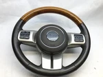 2011 - 2013 Jeep Grand Cherokee Overland Steering Wheel & Airbag Assy Woodgrain. Fixed Price $202.50.