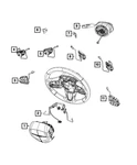 Genuine Mopar Steering Wheel Wiring 68436025AA. Fixed Price $32.37.