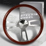 W-power 432MM Dark Wood Mahogany Grip 5-HOLE Billet Spoke 17-INCH Steering Wheel. Fixed Price $135.99.
