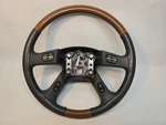 2003-07 Chevy Cadillac Escalade Truck Silverado Wood & Leather Steering Wheel. Fixed Price $199.00.