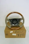 Mercedes Steering Wheel Wood Tan Leather B66268397 Fits S-class W220 1998-2005. Fixed Price $795.00.