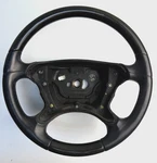 03-09 Mercedes R230 Sl / C209 Clk Steering Wheel Rare Ash Black Wood Leather Oem. Fixed Price $305.00.