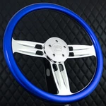 Forever Sharp 18" Billet Aluminum Steering Wheel Big Rig Blue 5 Semi Truck. Fixed Price $161.97.