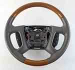 2009-12 Buick Enclave Steering Wheel Leather Wood Controls 25961520 Oem Gm. Fixed Price $79.97.