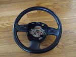 06 07 08 Audi A4 2.0T 3 Spoke Black Leather Steering Wheel 8P0419091BL. Fixed Price $37.99.
