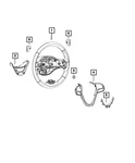 Genuine Mopar Steering Wheel Bezel 5QV37DX9AA. Fixed Price $10.48.
