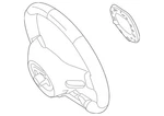 Genuine Mercedes-benz Steering Wheel 000-460-38-02-9E38. Fixed Price $1650.82.