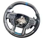 Oem Ford F150 Raptor Carbon Fiber Steering Wheel Paddle Shifter Blue Stitch. Fixed Price $1399.98.