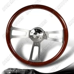W-power 17-INCH Dark Wood Grip 5-HOLE Billet Spoke 2.5" Deep Dish Steering Wheel. Fixed Price $135.99.