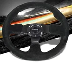 Thumb Grip Suede/black Spoke 320MM RST-012S Nrg Steering Wheel+horn Button. Fixed Price $134.00.