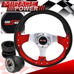 Black Hub Extender + Godsnow Red Fusion Style Steering Wheel For 03-15 Accord. Fixed Price $56.99.