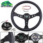 14" Deep Dish Racing Steering Wheel With Hub Adapter For Honda Civic 92-95 Eg. Fixed Price $66.99.