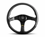 Momo Tuner Black 350MM Steering Wheel Leather With Red Stitching. Fixed Price $229.00.