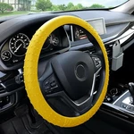 Silicone Steering Wheel Cover With Nibs Pattern Sturdy, Massaging Grip. Fixed Price $14.99.