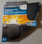 Weatherpro Steering Wheel Sunshade Cover 18" X Universal Fit. Fixed Price $7.99.