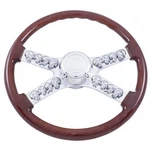 Peterbilt-kenworth Chrome 18" Skull Steering Wheel With Hub. Fixed Price $221.72.