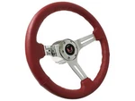 1969-94 Pontiac Firebird 6-BOLT Red Leather Steering Wheel Kit, Chrome, Vsw. Fixed Price $287.99.