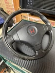 Honda Civic EK9 Type Steering Wheel Black Red Momo Jdm Japan. Fixed Price $500.00.