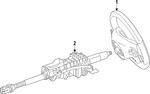 Genuine Mercedes-benz Steering Wheel 001-460-91-03-9E38. Fixed Price $1640.74.