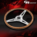 Nrg ST-065 Racing 365MM Classic Style Aluminum Spokes Wooden Steering Wheel. Fixed Price $210.00.