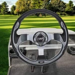 12.5'' Carbon Fiber Steering Wheel W/ Adapter For Yamaha Club Ezgo Txt Rxv. Fixed Price $56.69.