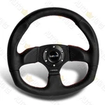 320MM Race Style Black Leather Red Stitch Nrg RST-009R-RS Racing Steering Wheel. Fixed Price $140.00.