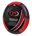 Plasticolor 006768R04 Steering Wheel Cover; Universal; Racing Logo; Red/black;. Fixed Price $29.54.