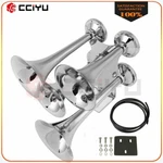 300DB Train Horn Metal Loudest 4 Trumpet Air Kit Fits Boat Semi Van Truck. Fixed Price $128.62.