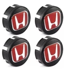 Honda Civic Fit Set Of Jdm Red Wheel Center Caps Hubs Cover 58MM 2 1/4. Fixed Price $29.88.