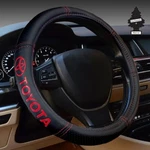 Car Truck Steering Wheel Cover Premium Faux Leather 14.5"-15" For Toyota Bundle. Fixed Price $31.02.