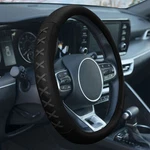 Genuine Leather Lace-up Steering Wheel Cover Fits 14.5 -15.5". Fixed Price $22.99.