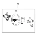 Genuine Mopar Steering Wheel 5SF62DX9AA. Fixed Price $480.24.