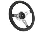 Vsw 14" Leather Steering Wheel 3-SPOKE Holes 9-BOLT Kit For 1961-74.5 Volkswagen. Fixed Price $359.99.