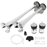 Sliver 12V/24V 135DB Chrome Dual Trumpets Fits Truck Car Suv Boat Motorcycle. Fixed Price $47.97.
