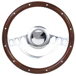 Mahogany & Billet Nine-hole Steering Wheel By Forever Sharp, Free Shipping. Fixed Price $180.33.