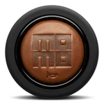 Momo Horn Button Heritage Cigar Leather Embossed Hand Punched Logo Round Lip. Fixed Price $41.50.