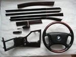 Bmw E39 5ER Exclusive Muschelahorn Interior Trim Wood Steering Wheel Set. Fixed Price $560.00.