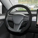 Frani Nappa Leather Steering Wheel Cover,universal Fit 14.5-15 Inch, Black. Fixed Price $53.68.