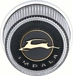 1965 Chevrolet Impala; Horn Cap Assembly; Except Woodgrain Wheel; Gm Licensed. Fixed Price $84.99.