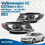 For 2013-2017 Volkswagen Cc Hid Xenon Headlight With Led Drl Left + Right Pair. Fixed Price $619.99.