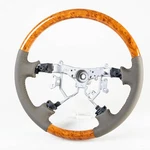 Us Light Wood Beige Leather Steering Wheel For Toyota Land Cruiser Prado 03-07. Fixed Price $284.52.
