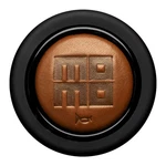 Momo Steering Wheel Horn Button Heritage Embossed Brown Cigar Leather Round Lip. Fixed Price $62.53.