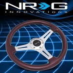 Nrg Performance 350MM Purple Wood Grip 2"DEEP Dish Steering Wheel ST-015CH-PP. Fixed Price $160.00.